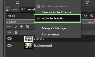 camadas e filtros no GIMP