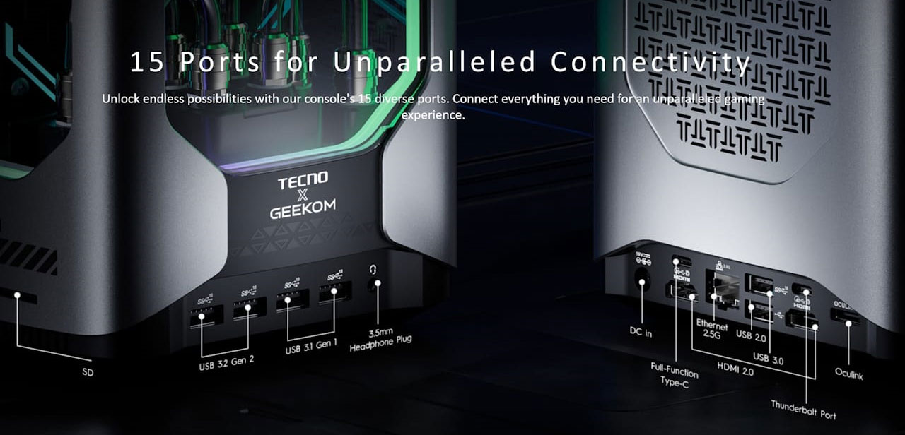 Tecno x Geekom Mega Mini Gaming G1
