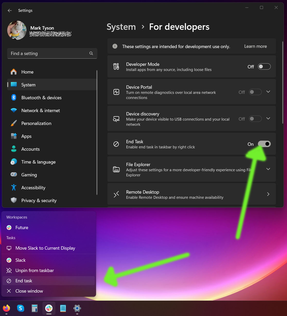 Configurações do Windows 11