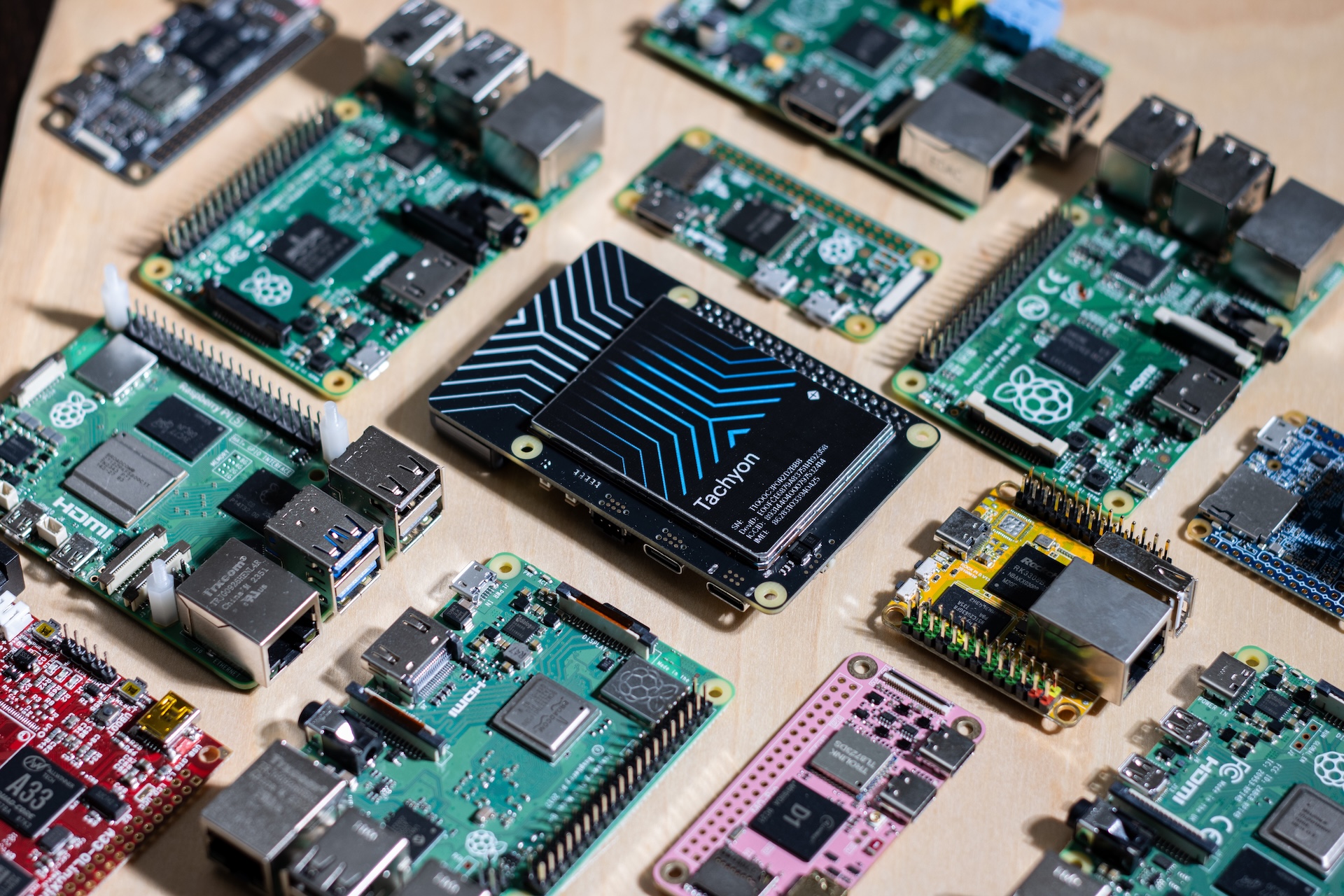 Tachyon alongside other popular SBCs