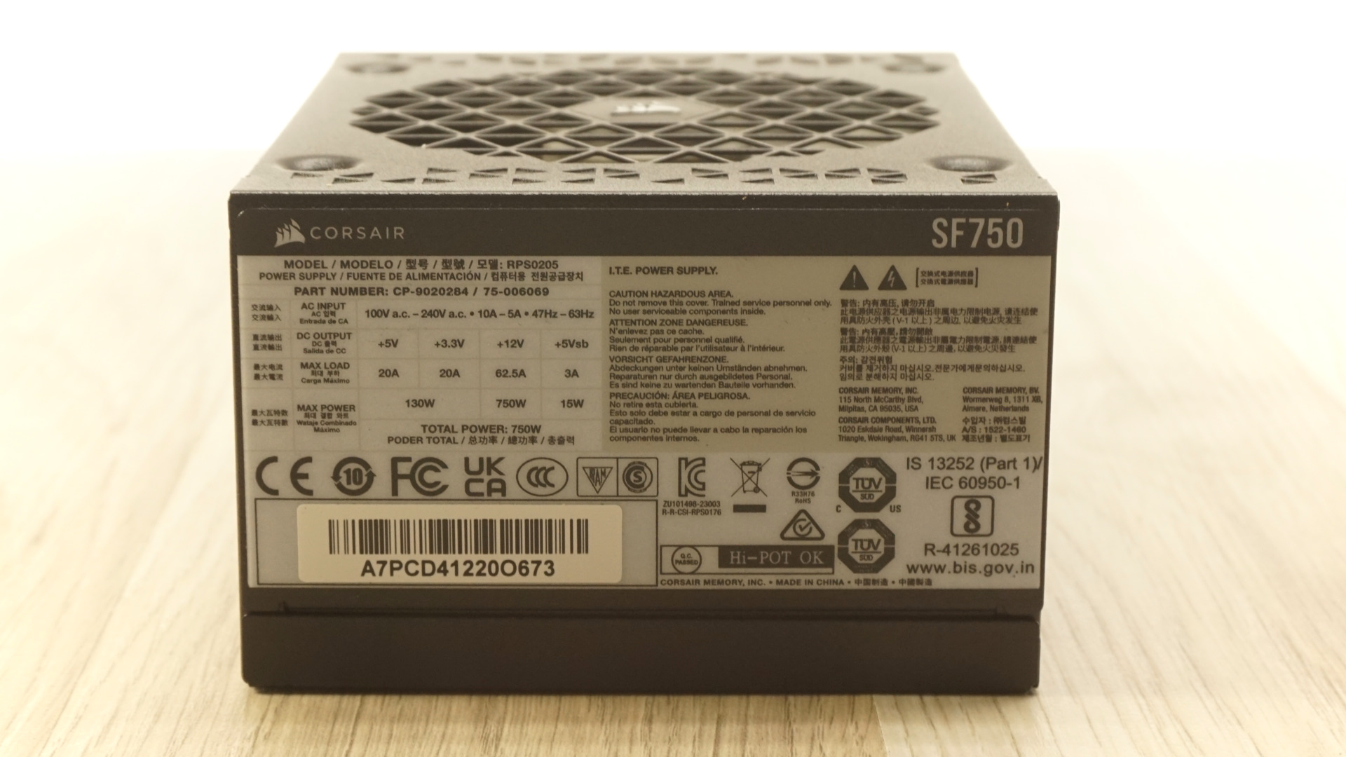 Corsair SF750 SFX PSU