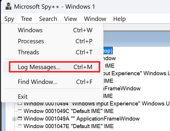 Select Log Messages