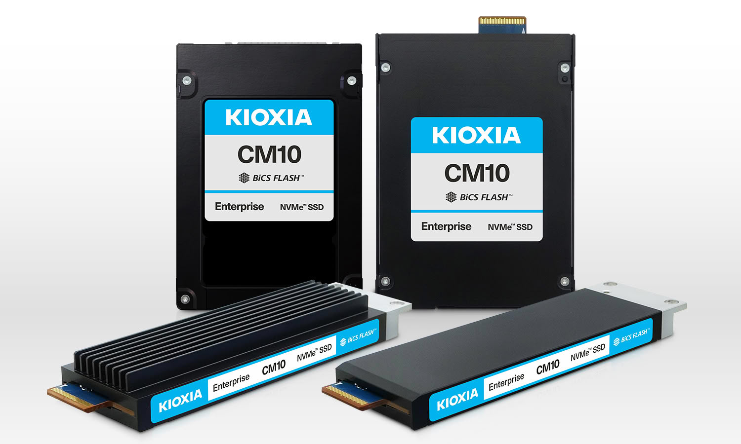 SSD empresarial Kioxia CM10 com interface PCIe 6.0 para data center e cargas de inteligência artificial
