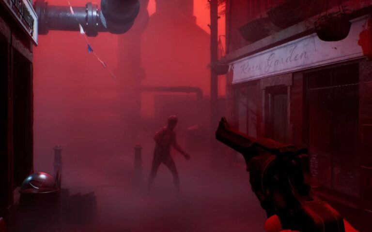 Cena de Silent Hill Townfall ilustrando os requisitos de PC do jogo