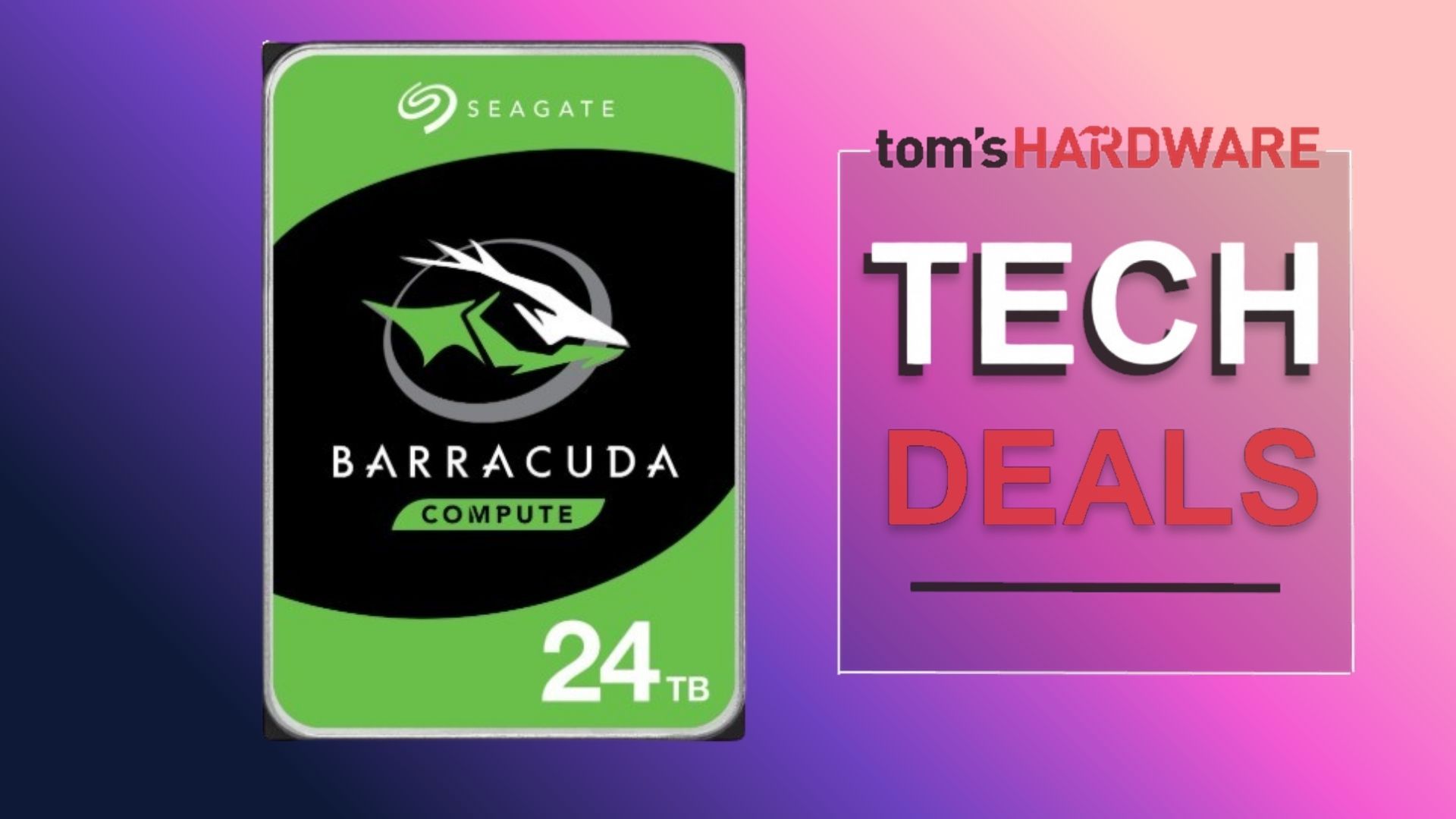 HD Seagate BarraCuda de 24 TB para armazenamento e backup