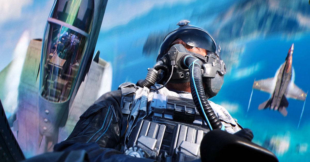Cena de Battlefield 6 com o crossover de Top Gun na Temporada 4