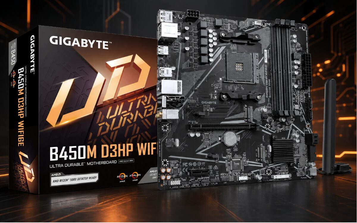 Placas-mãe Gigabyte B450M D3HP para soquete AM4