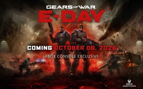 Arte promocional de Gears of War: E-Day, novo jogo da The Coalition para PC e Xbox Series X|S