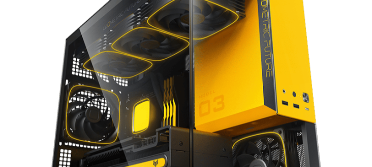 Gabinete Geometric Future Model 3 micro-ATX com painéis de vidro temperado