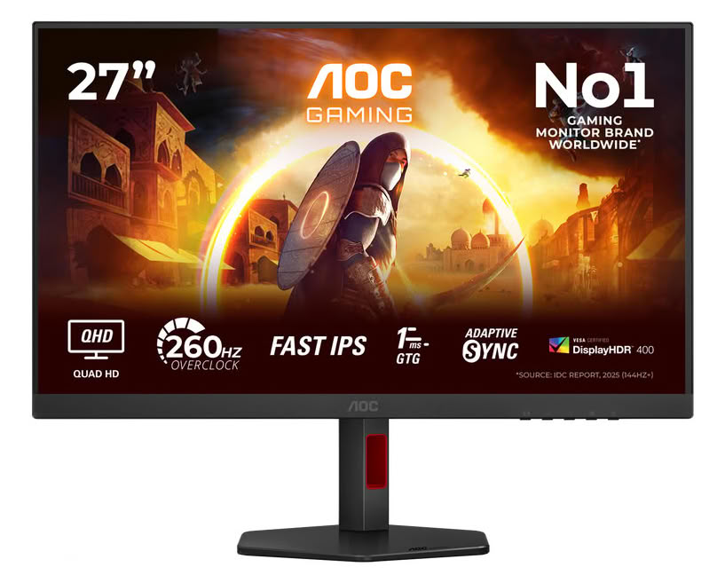 Monitor gamer AOC GAMING Q27G4ZRAD de 27 polegadas QHD 240 Hz