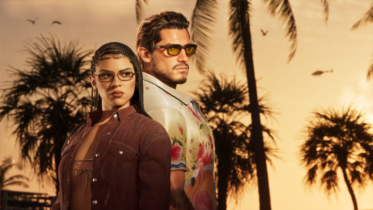 Arte de GTA 6 usada em matéria sobre vazamento de gameplay e mapa do jogo
