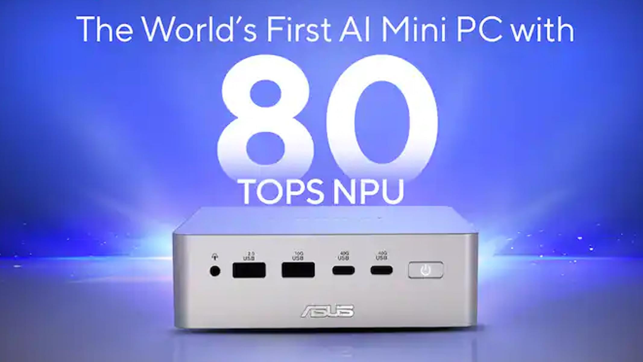 Mini PC ASUS Ascent QN10 com processador Snapdragon X2 Elite