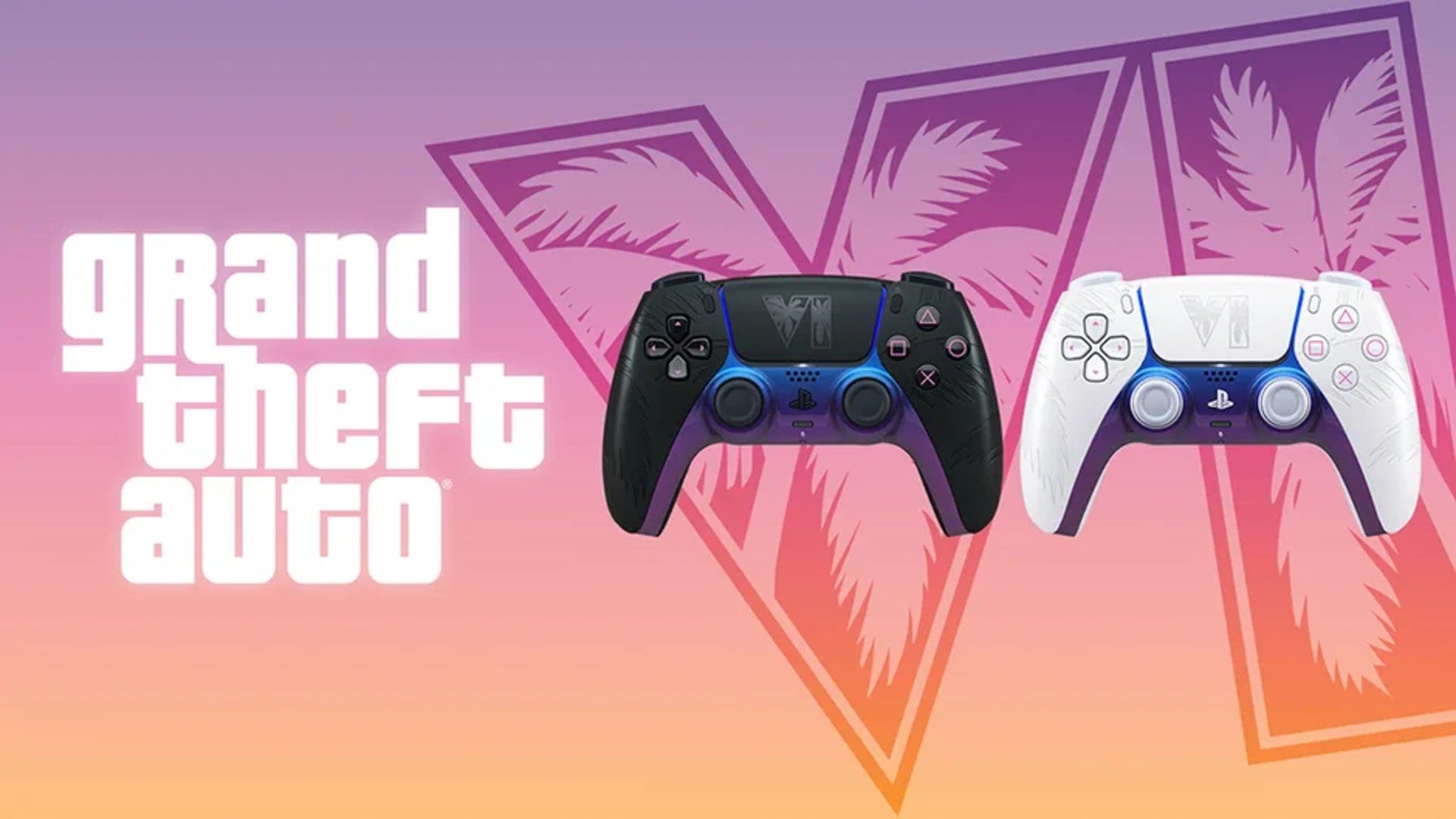 Controles DualSense edição GTA 6 nas versões branca e preta
