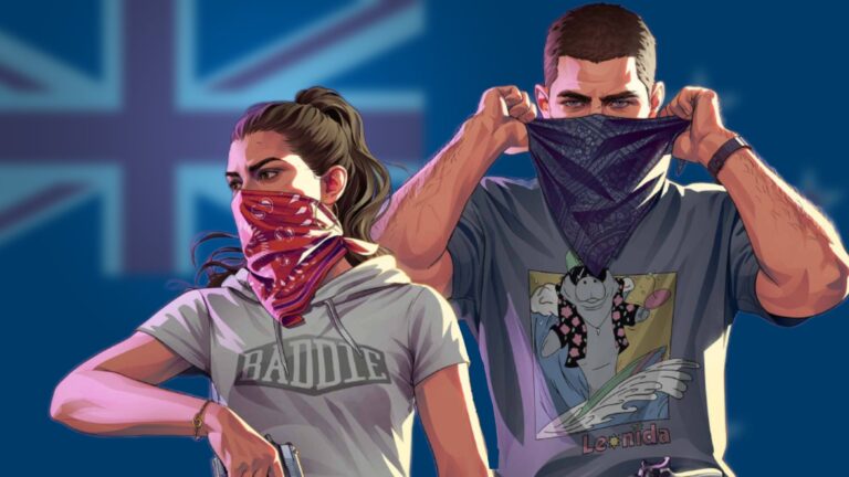 Arte de GTA 6 usada na apuração sobre os horários de desbloqueio mundial