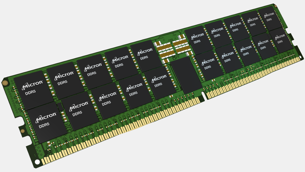 Módulo de memória DDR5 para servidor de alta densidade da Micron